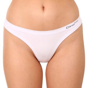 Dámská tanga Gina bambusová bílá (05014-MxB) S