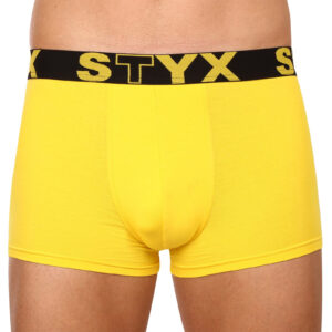 Pánské boxerky Styx sportovní guma žluté (G1068) L
