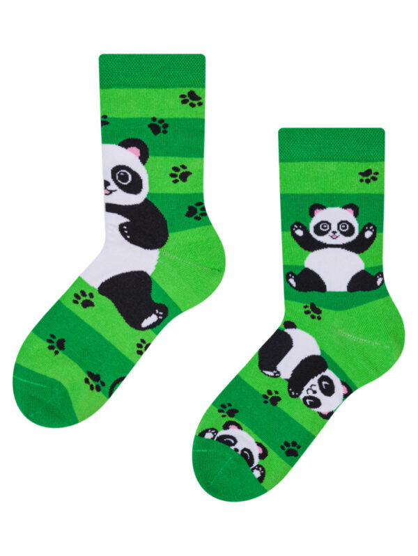 Veselé dětské ponožky Dedoles Pandy a pásky (D-K-SC-RS-C-C-249) 23/26