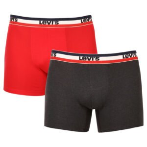 2PACK pánské boxerky Levis vícebarevné (905005001 786) L