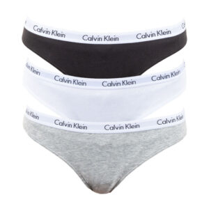 3PACK dámské kalhotky Calvin Klein vícebarevné (QD3588E-999) XL