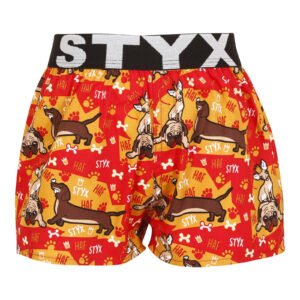 Dětské trenky Styx art sportovní guma pejsci (BJ1554) 12-14 let
