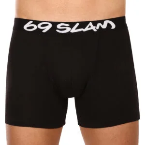 Pánské boxerky 69SLAM fit bamboo plain (MBVPLN-BK) L