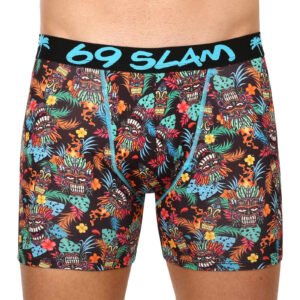 Pánské boxerky 69SLAM fit hawaiian tiki (MBYHWT-PO) XXL