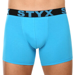 Pánské boxerky Styx long sportovní guma světle modré (U1169) L