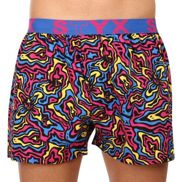 Pánské trenky Styx art sportovní guma mushrooms (B1550) L