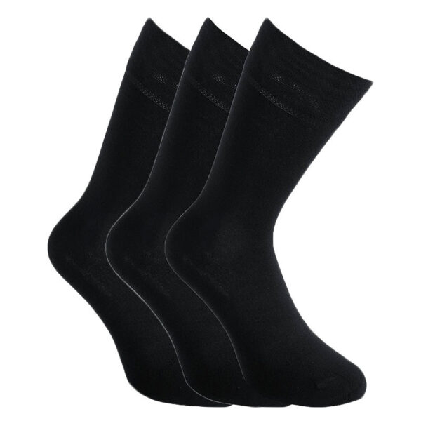 3PACK ponožky Styx vysoké bambusové černé (3HB960)  L
