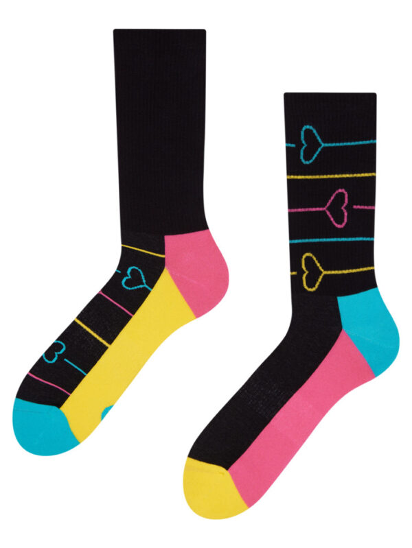 Veselé ponožky Dedoles Neonová láska  (D-U-SC-RSS-C-C-248) L