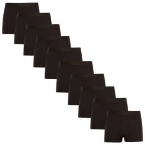 10PACK pánské boxerky Nedeto černé (10NDTB001) M