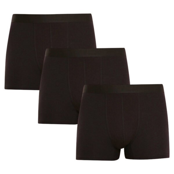 3PACK pánské boxerky Nedeto černé (3NDTB001) 5XL