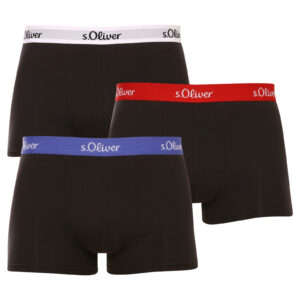 3PACK pánské boxerky S.Oliver černé (JH-34B-45972549) M