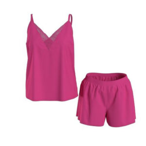 Dámské pyžamo Tommy Hilfiger růžové (UW0UW04446 TP1) L