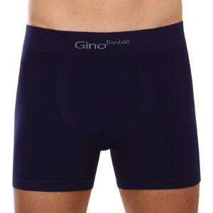 Pánské boxerky Gino bezešvé bambusové modré (54004) XL