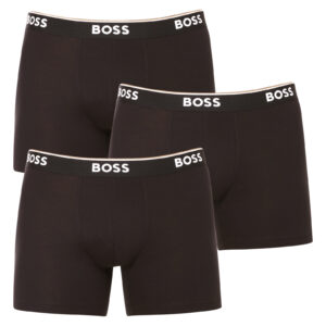 3PACK pánské boxerky Hugo Boss černé (50475282 001) S