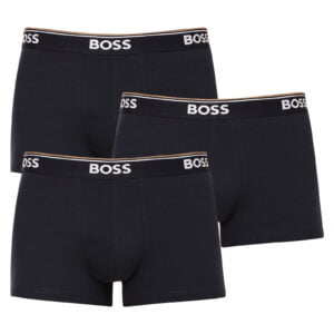 3PACK pánské boxerky Hugo Boss tmavě modré (50475274 480) S