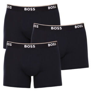 3PACK pánské boxerky Hugo Boss tmavě modré (50475282 480) M