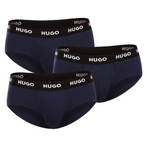 3PACK pánské slipy Hugo Boss tmavě modré (50469763 410) M