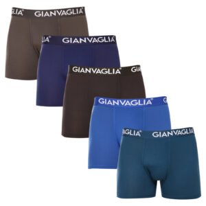 5PACK pánské boxerky Gianvaglia vícebarevné (GVG-5007) L