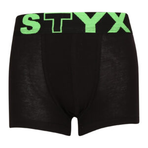 Dětské boxerky Styx sportovní guma černé (GJ962) 4-5 let