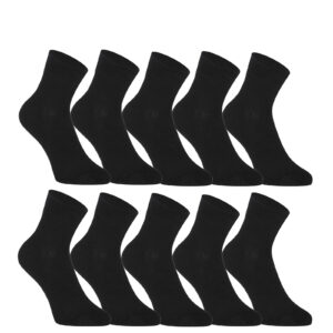 10PACK ponožky Styx kotníkové bambusové černé (10HBK960)  S