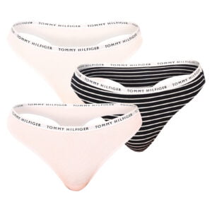 3PACK dámská tanga Tommy Hilfiger vícebarevná (UW0UW04558 0Y3) L