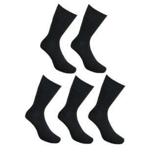 5PACK ponožky Styx vysoké bambusové černé (5HB960)  L