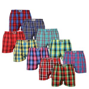10PACK pánské trenky Styx klasická guma vícebarevné (A931234567890) M