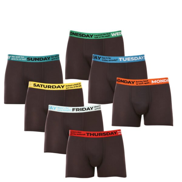 7PACK pánské boxerky Gianvaglia černé (GVG-5068) M