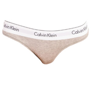 Dámská tanga Calvin Klein šedá (F3786E-020) XL