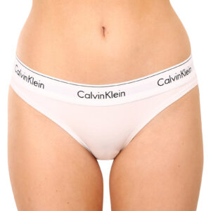 Dámské kalhotky Calvin Klein bílé (F3787E-100) L