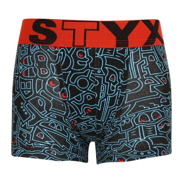 Dětské boxerky Styx art sportovní guma doodle (GJ1256) 4-5 let