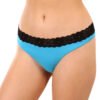 Dámská tanga Styx s krajkou modrá (ITK1169) S - Image 2