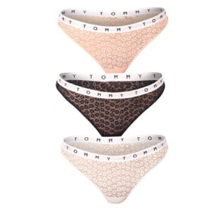 3PACK dámská tanga Tommy Hilfiger vícebarevná (UW0UW02524 0TX) M
