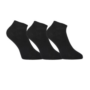 3PACK ponožky Styx nízké bambusové černé (3HBN960)  L