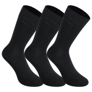 3PACK ponožky Styx vysoké bambusové černé (3HB960)  L