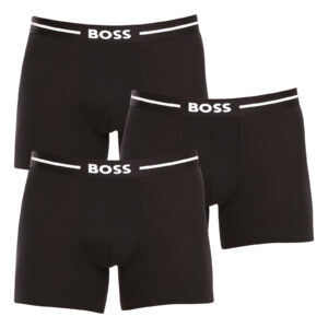 3PACK pánské boxerky Hugo Boss černé (50510698 001) L