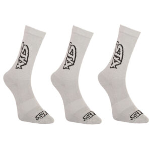 3PACK ponožky Styx vysoké šedé (3HV1062) S