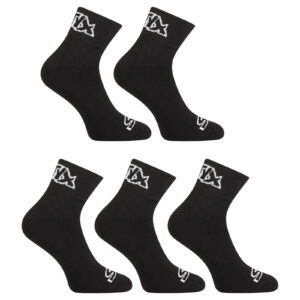 5PACK ponožky Styx kotníkové černé (5HK960) L
