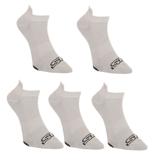 5PACK ponožky Styx nízké šedé (5HN1062) S