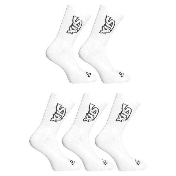 5PACK ponožky Styx vysoké bílé (5HV1061) XL