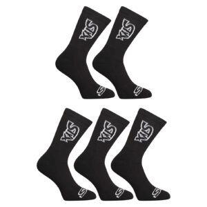 5PACK ponožky Styx vysoké černé (5HV960) S