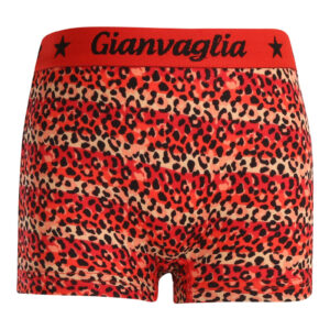 Dívčí kalhotky s nohavičkou boxerky Gianvaglia červené (813) 92