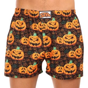 Pánské trenky Styx art klasická guma Halloween dýně (A1755) XL