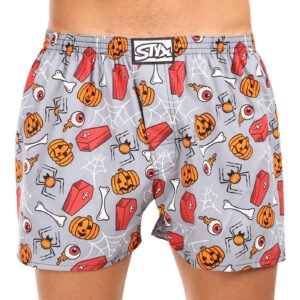 Pánské trenky Styx art klasická guma Halloween rakve (A1752) XL