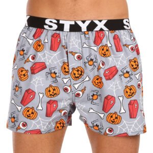 Pánské trenky Styx art sportovní guma Halloween rakve (B1752) XL