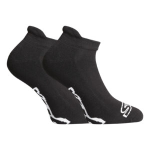 Ponožky Styx nízké černé s bílým logem (HN960)  S