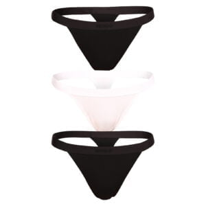 3PACK dámská tanga HUGO vícebarevná (50496893 121) XXL