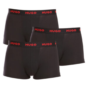 3PACK pánské boxerky Hugo Boss černé (50469766 994) M