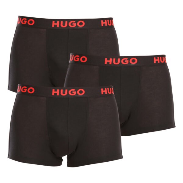 3PACK pánské boxerky HUGO černé (50496723 001) M