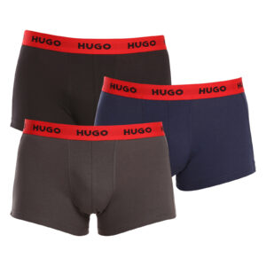 3PACK pánské boxerky Hugo Boss vícebarevné (50469766 031) M